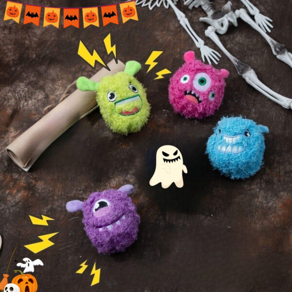 Funny Halloween Monster Rolling Ball Toy for Cats