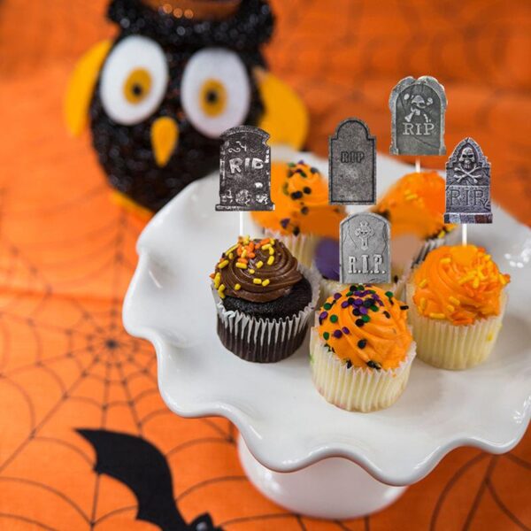 Halloween Tombstone Cupcake Toppers