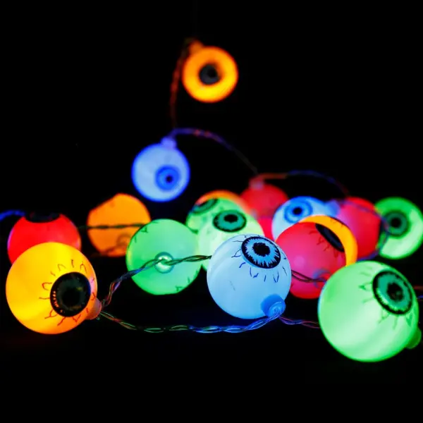 Halloween Colorful LED Eyeball Light String