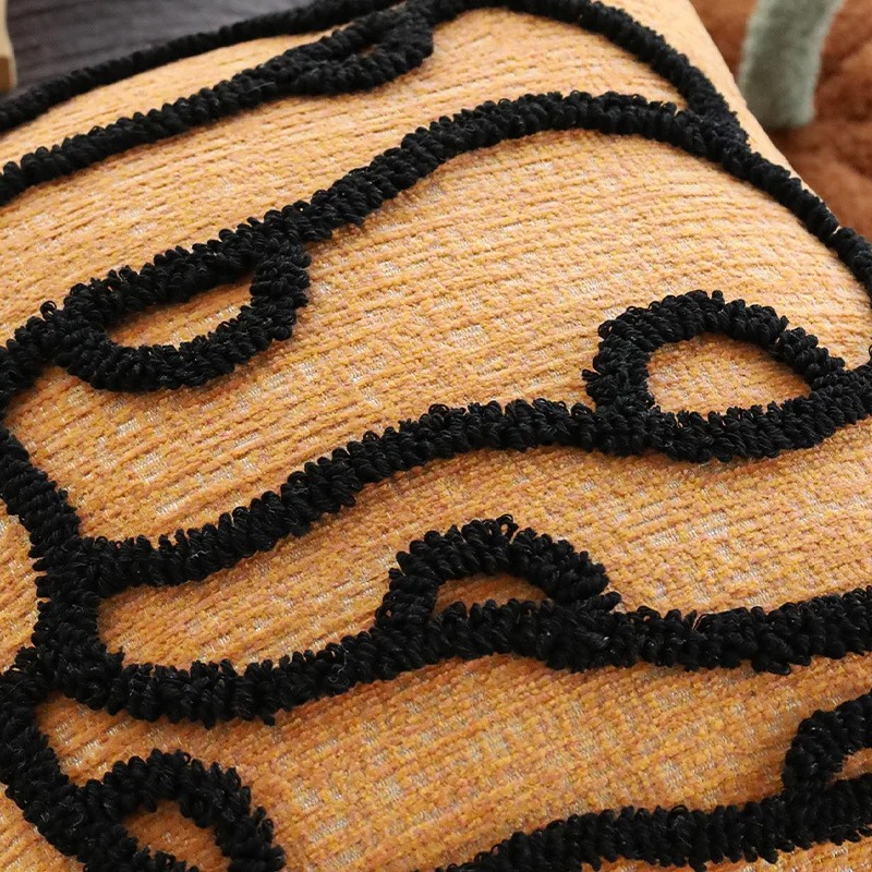 Halloween Pumpkin Embroidered Cushion Cover - Image 3