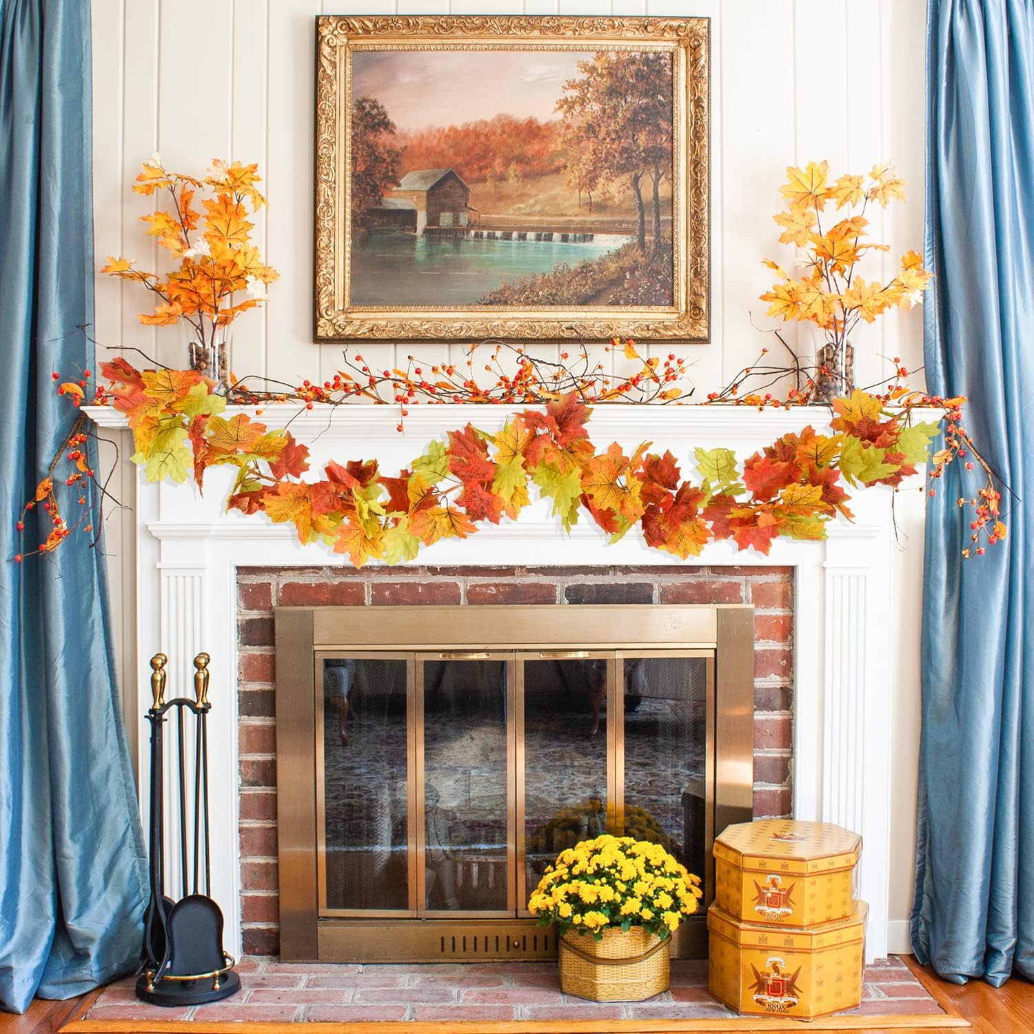 2M Artificial Fall Maple Leaf Garland - Image 7