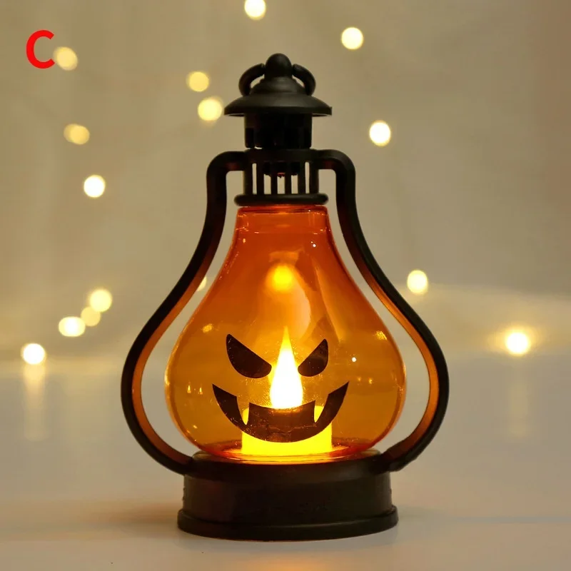 Portable Pumpkin Ghost LED Lantern - Image 7