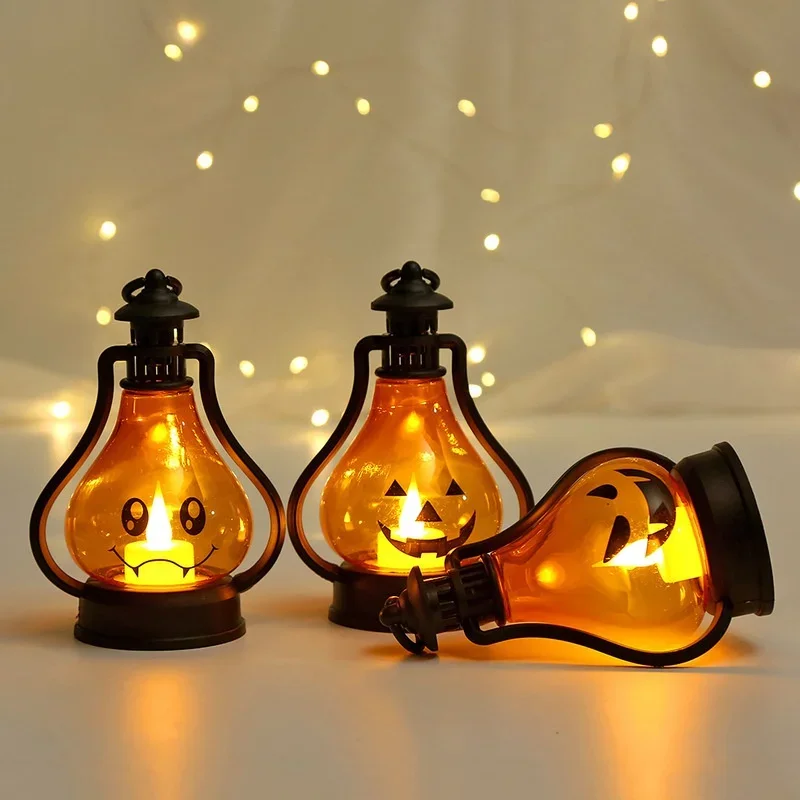 Portable Pumpkin Ghost LED Lantern - Image 4