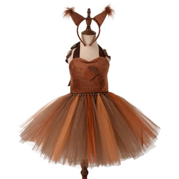 Children’s Squirrel Halloween & Role Play Costume Dress – Cute Animal Outfit