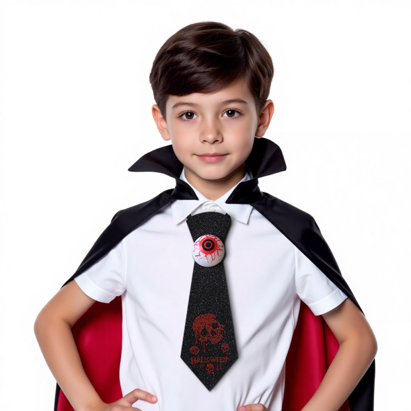 Halloween Glowing Eyeball Bat Bow Tie Costume Accessory - Image 3