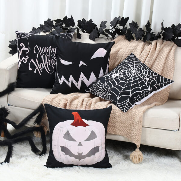 Halloween Pumpkin Pillow Cover Trick or Treat Party Decoration