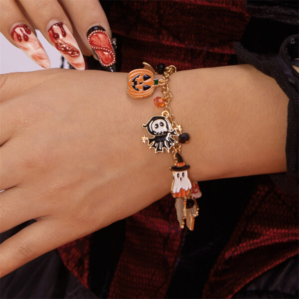 Halloween Pumpkin Ghost Bracelet – Punk Festival Jewelry