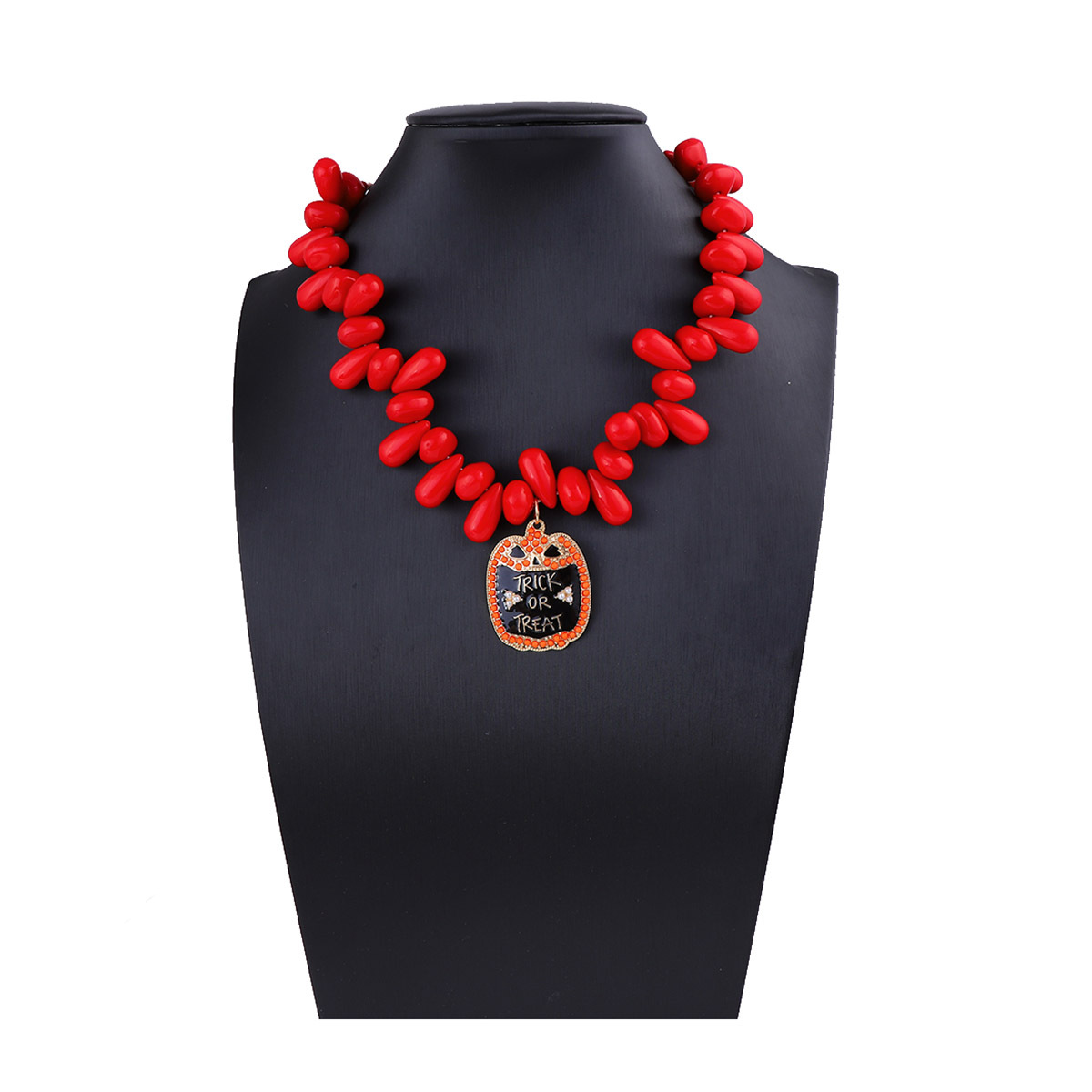 Halloween Beaded Alloy Owl Pendant Necklace for Women - Image 6