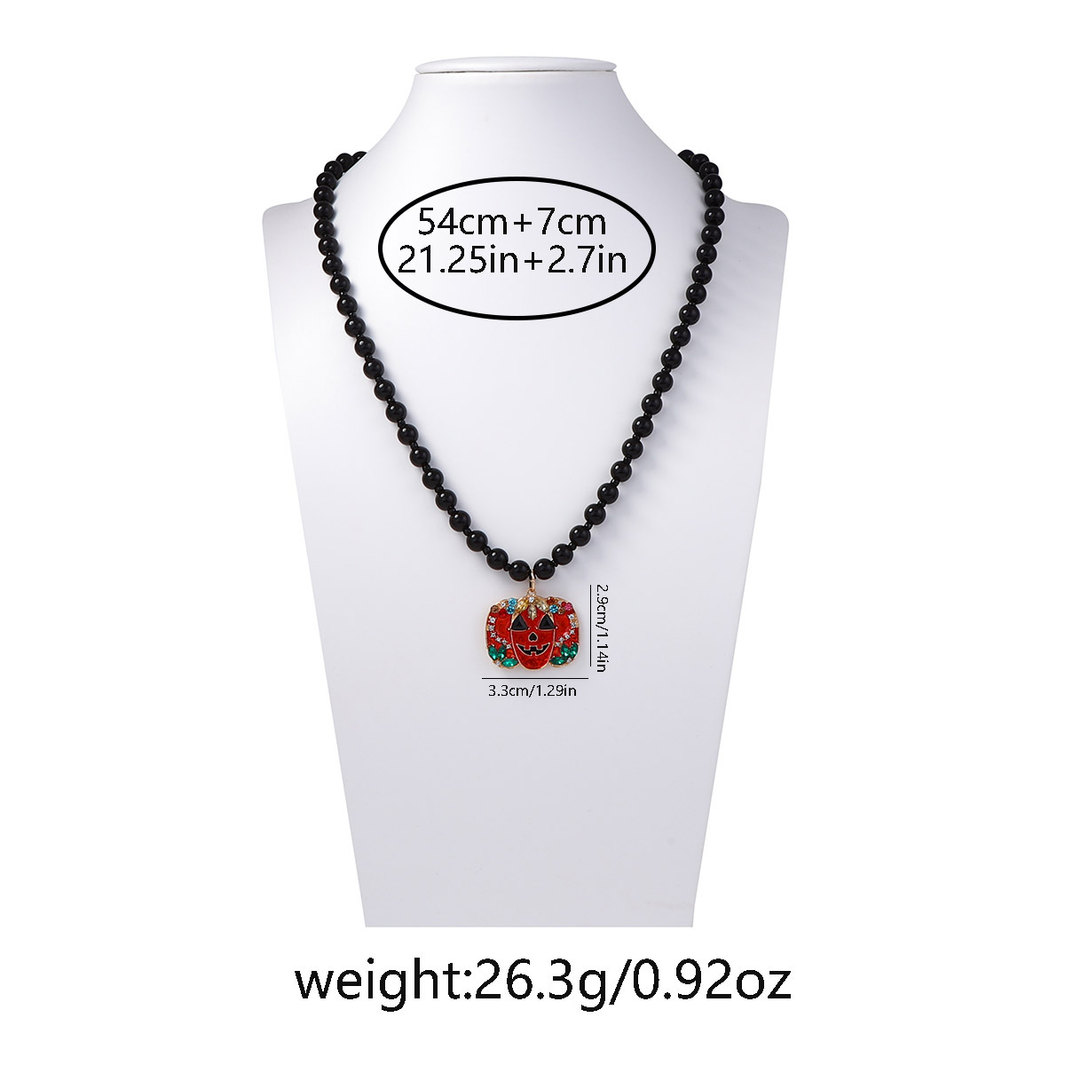 Halloween Gothic Pumpkin Pendant Necklace - Image 6