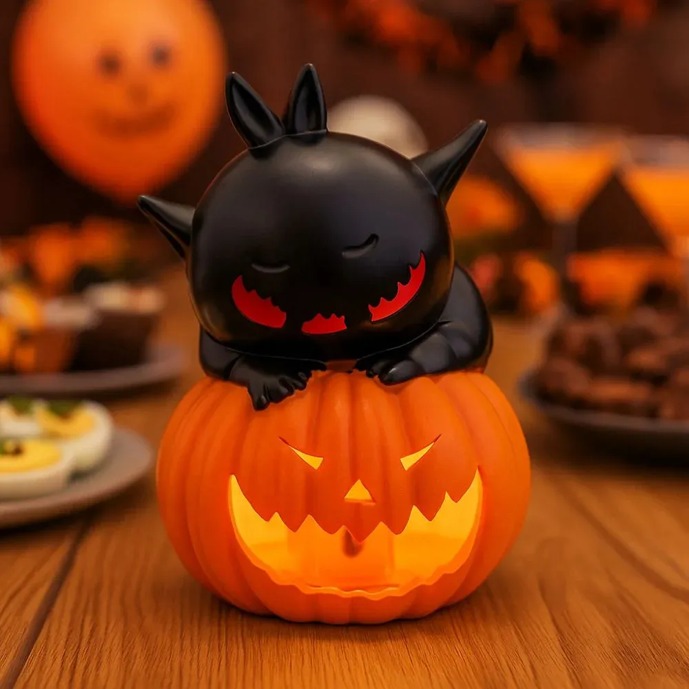 Halloween Black Cat Pumpkin LED Candle Lamp – Spooky Indoor Outdoor Decor - Image 5