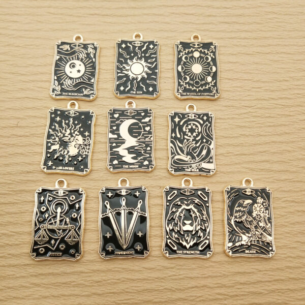 10pcs Sun & Moon Charms for Jewelry Making