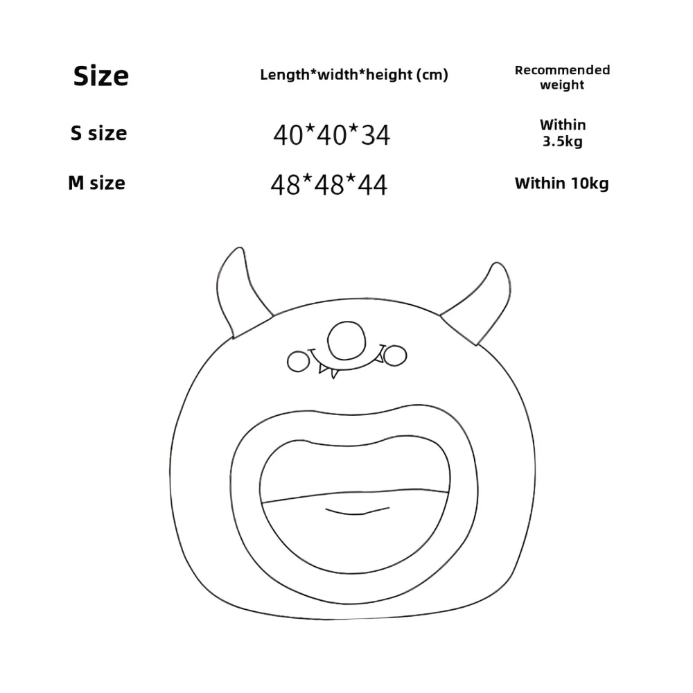 Cozy Monster Pet Bed – Enclosed Cat & Dog House - Image 6