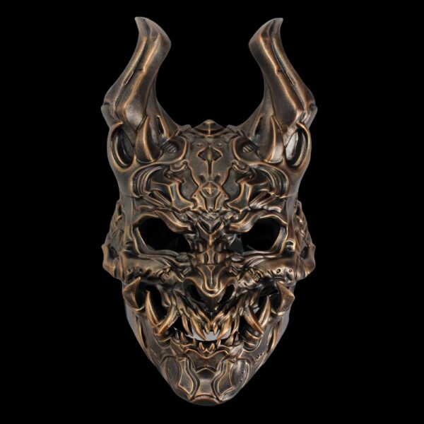 Halloween Resin Prajna Mask – Retro Party Dress Up Mask