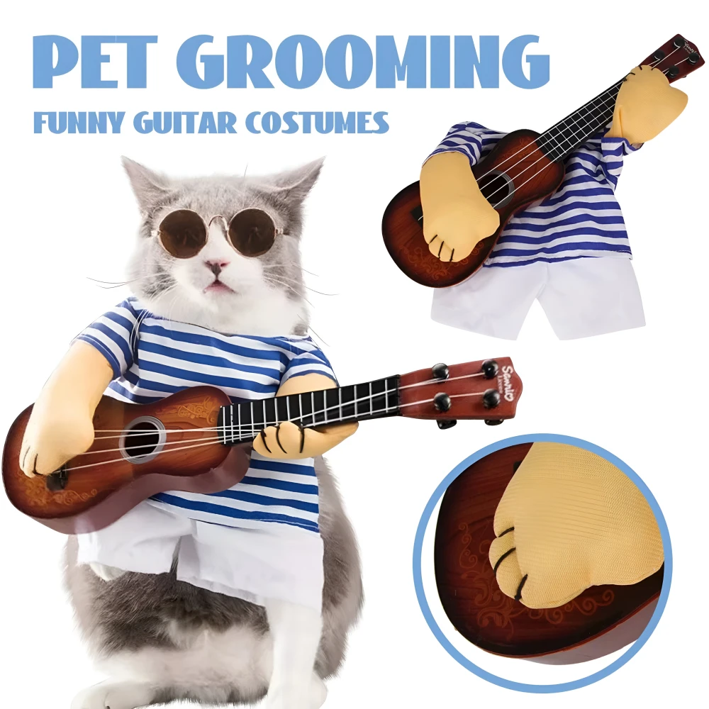 Funny Pet Guitar Costume for Dogs and Cats - Image 5