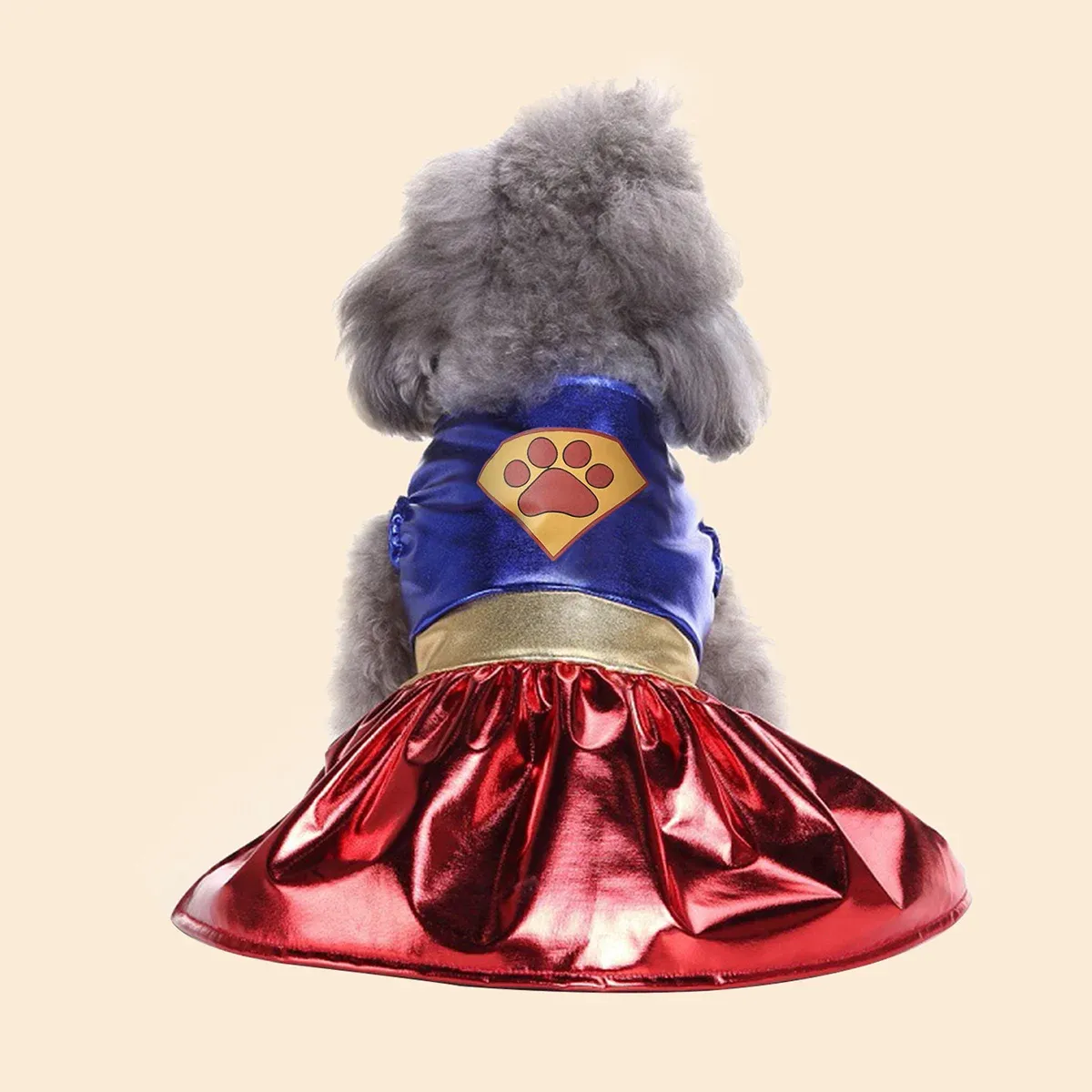 Halloween Dog Costume Dress – Satin Cosplay Outfit for Small & Medium Pets - Image 4