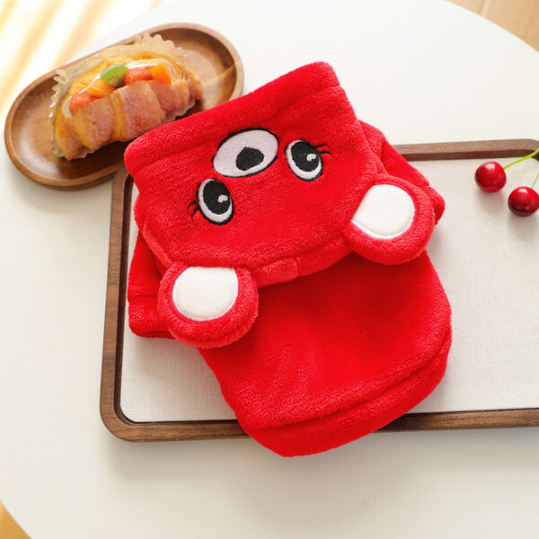 Warm Teddy Bear Pet Sweater with Ears for Dogs and Cats