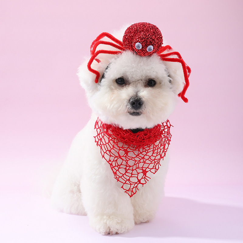 Halloween Dog Headband with Drool Towel - Image 5