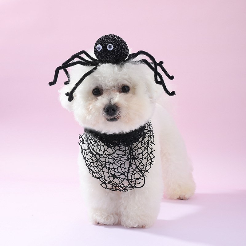Halloween Dog Headband with Drool Towel - Image 4