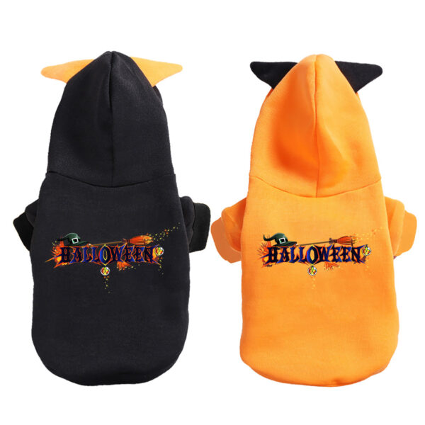 Cute Cartoon Print Pet Hoodie - Adorable Holiday Costume for Pets