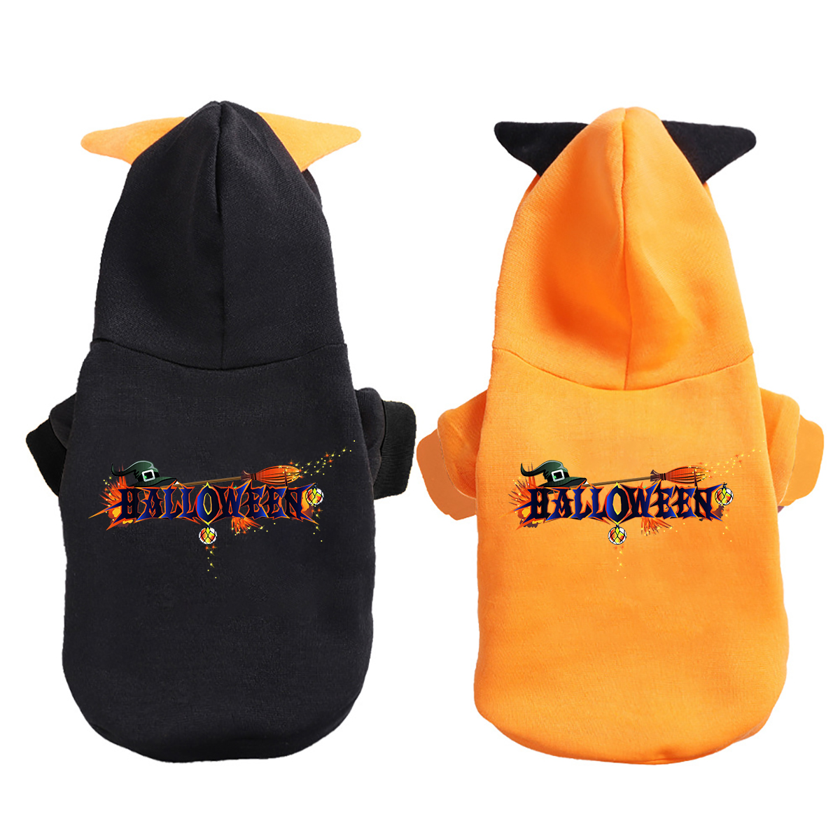 Cute Cartoon Print Pet Hoodie - Adorable Holiday Costume for Pets