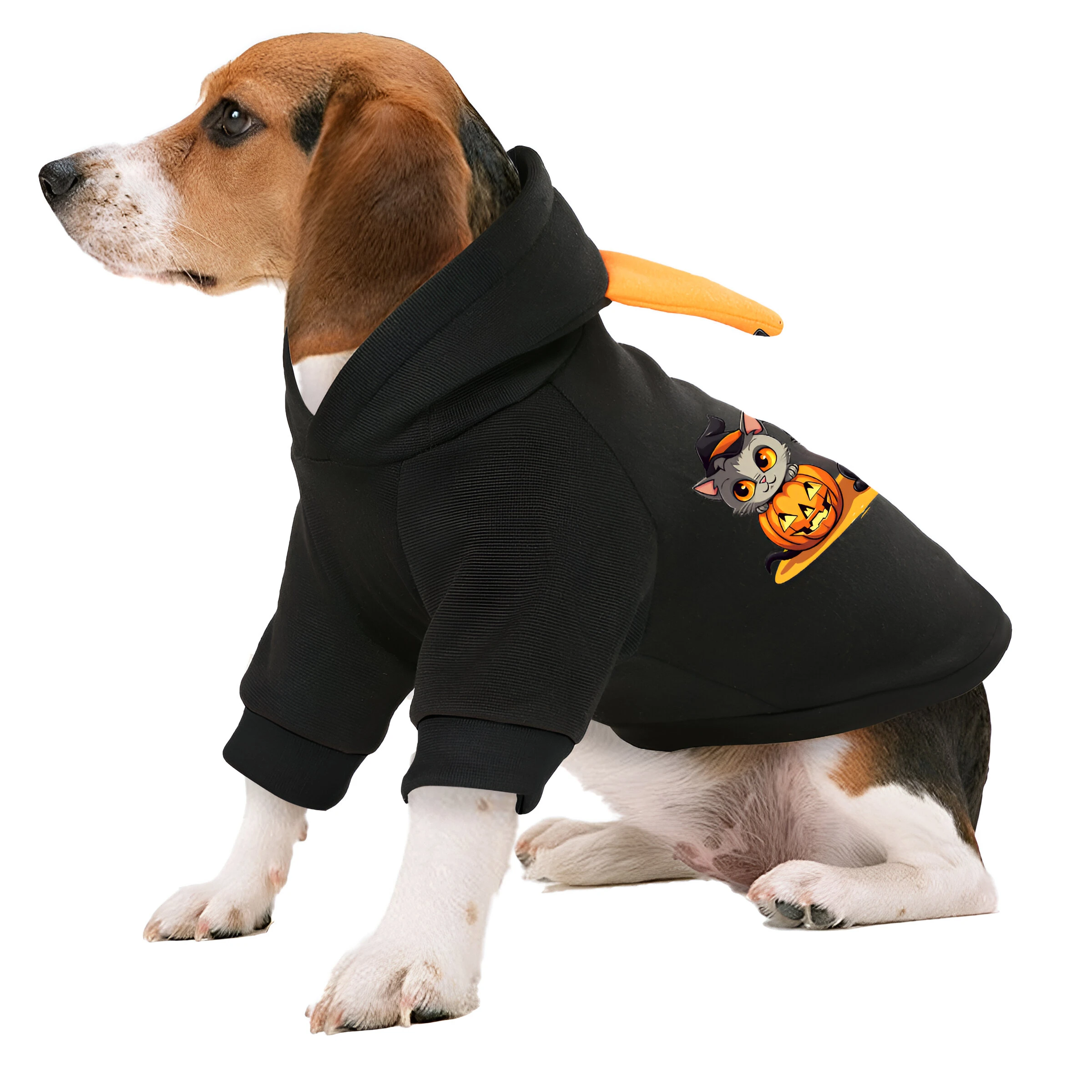 Cute Cartoon Print Pet Hoodie - Adorable Halloween Costume for Pets - Image 2
