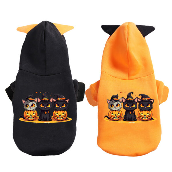 Cute Cartoon Print Pet Hoodie - Adorable Halloween Costume for Pets