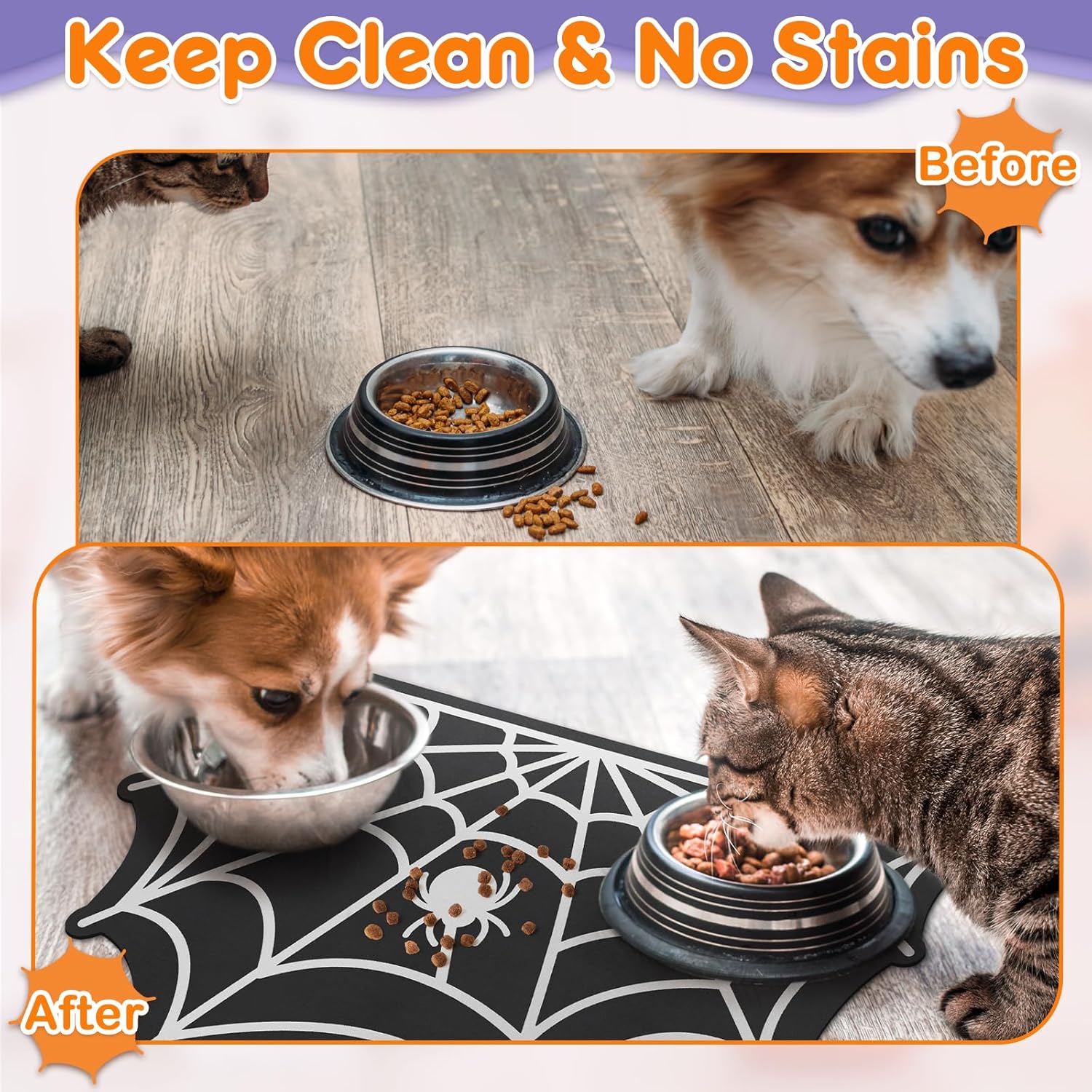 Halloween Pet Feeding Mat – Diatom Mud Spill-Proof Mat for Dogs & Cats - Image 4