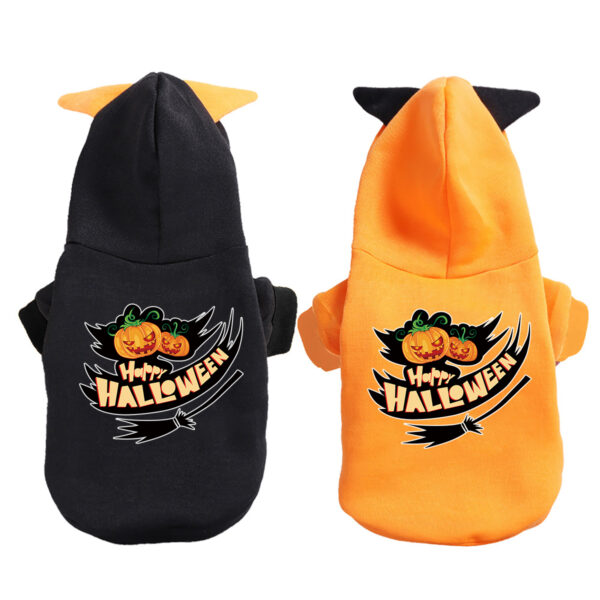 Cute Cartoon Print Pet Hoodie - Adorable Halloween Costume for Pets