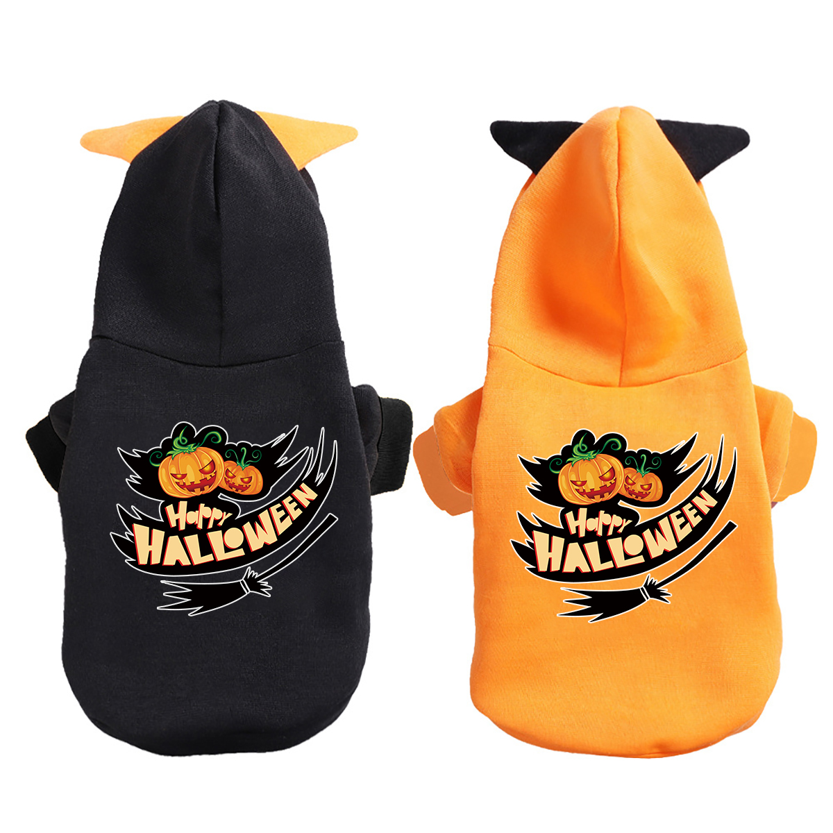 Cute Cartoon Print Pet Hoodie - Adorable Halloween Costume for Pets