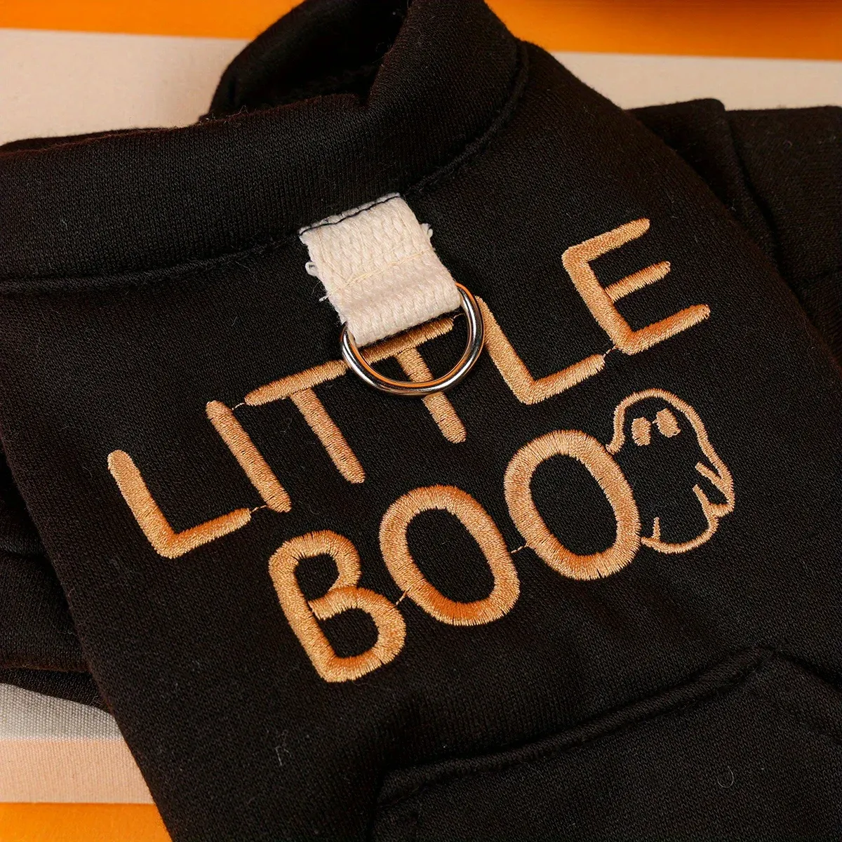 Halloween Dog & Cat Sweater – Funny Black Jacket with Embroidery & Buttons - Image 5