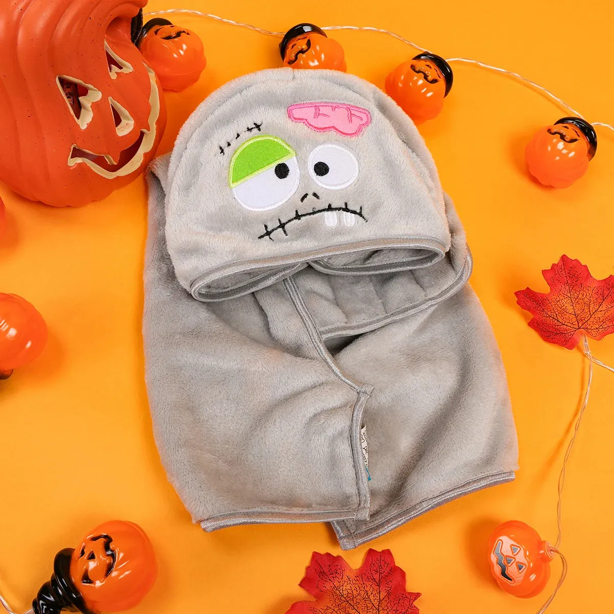 Halloween Zombie Pet Bath Towel – Quick Dry Dog & Cat Bathrobe - Image 4
