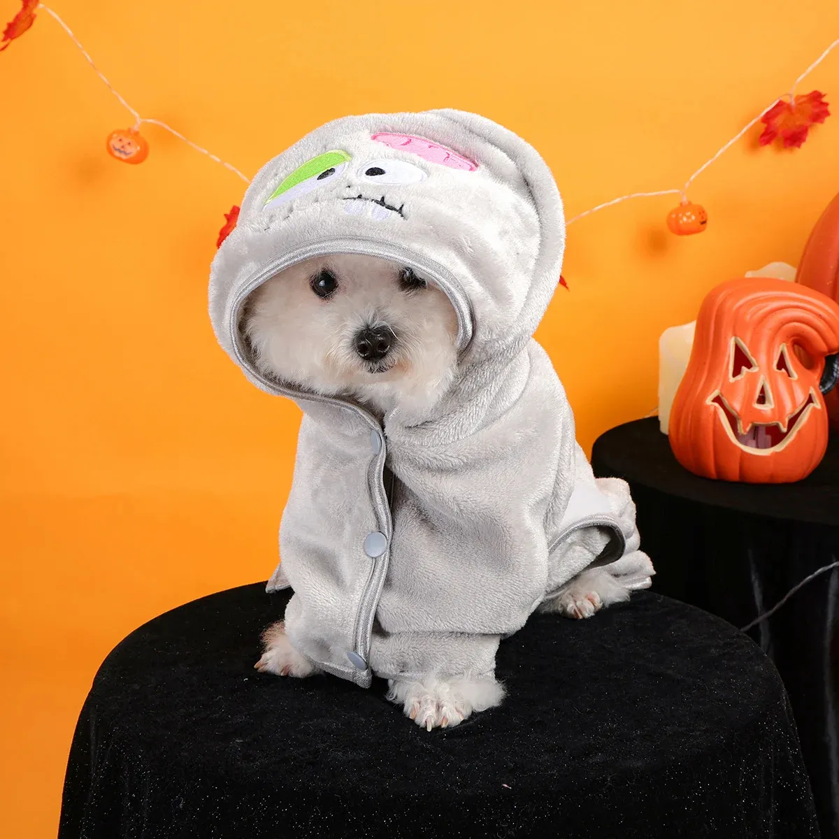 Halloween Zombie Pet Bath Towel – Quick Dry Dog & Cat Bathrobe