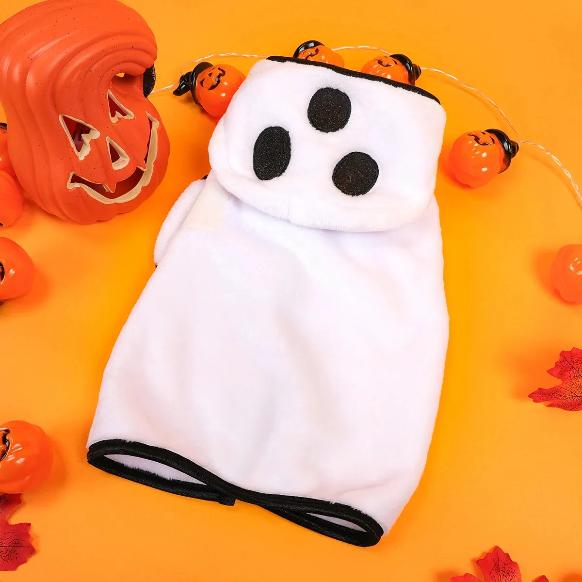 Halloween Ghost Pet Bathrobe – Soft Quick-Dry Towel for Cats & Dogs - Image 4