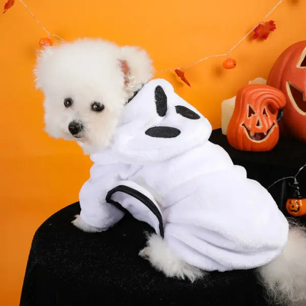 Halloween Ghost Pet Bathrobe – Soft Quick-Dry Towel for Cats & Dogs