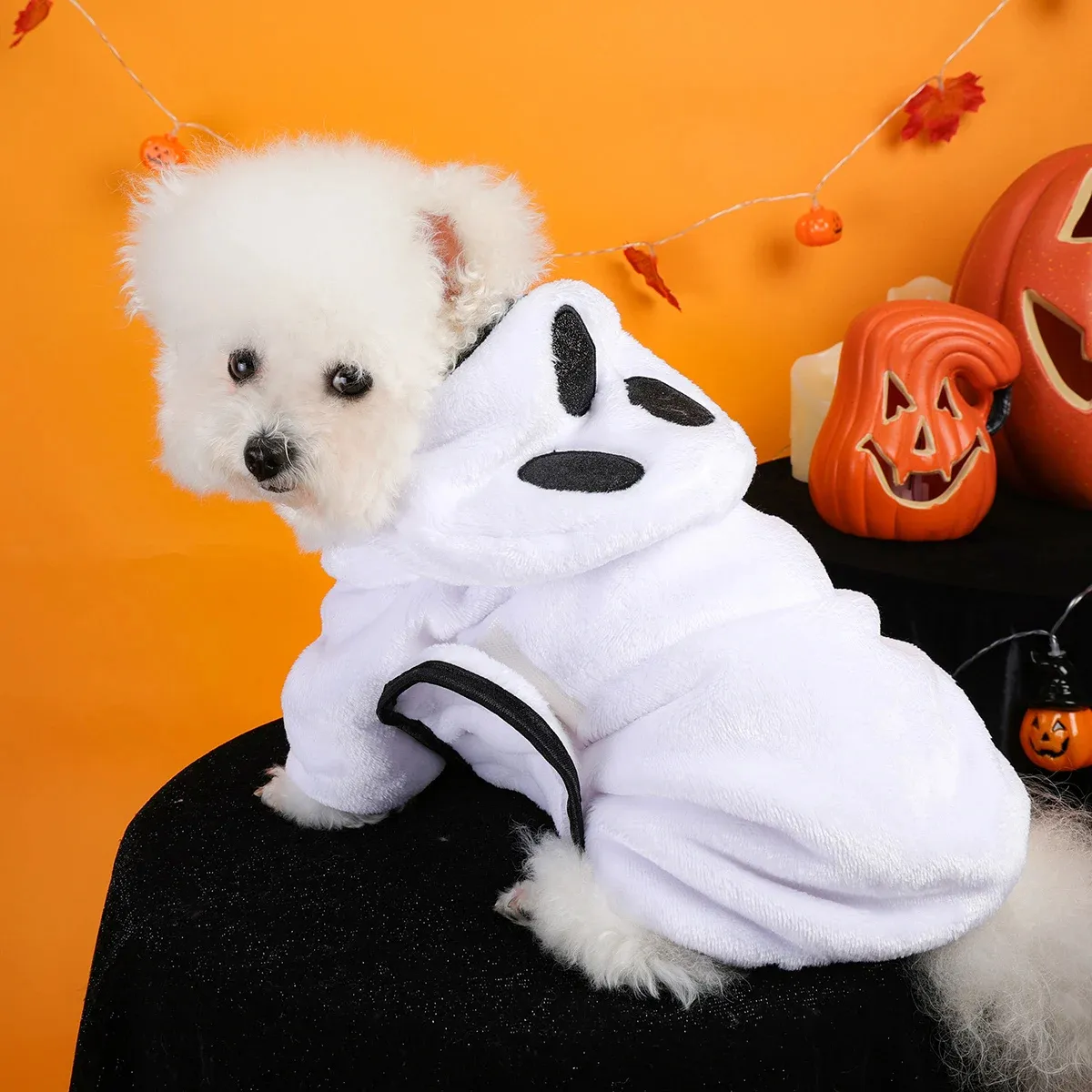 Halloween Ghost Pet Bathrobe – Soft Quick-Dry Towel for Cats & Dogs