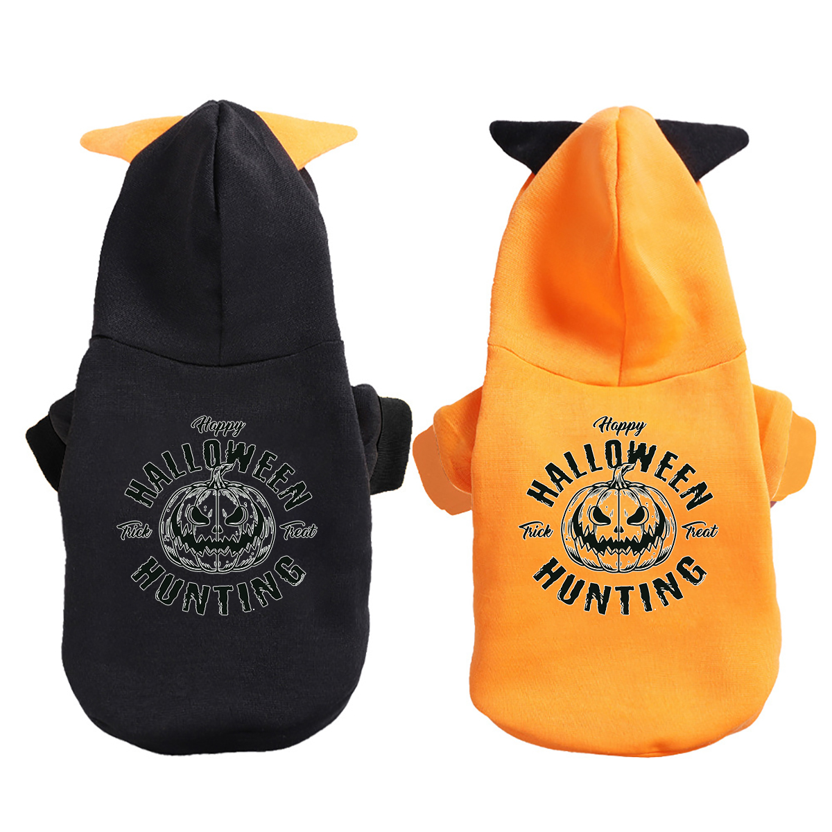 Cute Cartoon Print Pet Hoodie - Adorable Halloween Costume for Pets