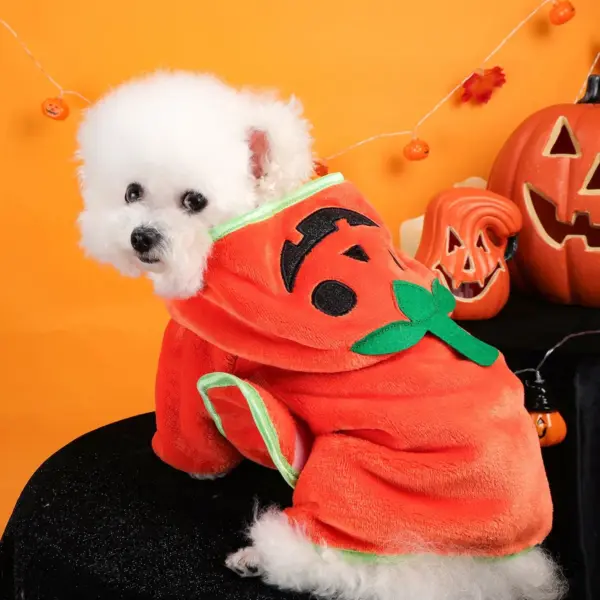Halloween Pumpkin Pet Bath Towel – Quick Dry Cat & Dog Bathrobe