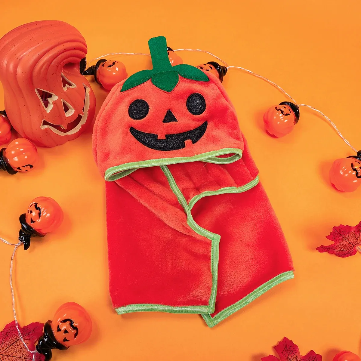 Halloween Pumpkin Pet Bath Towel – Quick Dry Cat & Dog Bathrobe - Image 4