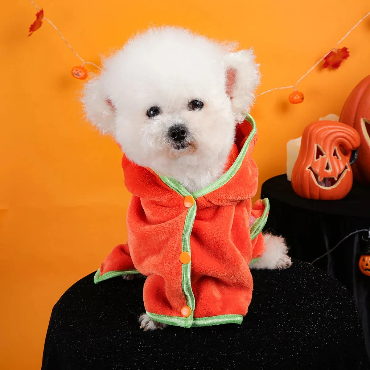 Halloween Pumpkin Pet Bath Towel – Quick Dry Cat & Dog Bathrobe - Image 2