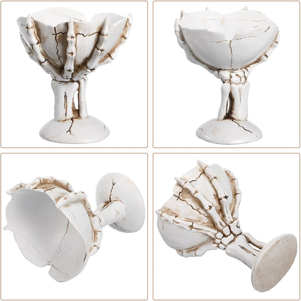 Halloween Skeleton Hand Candy Bowl - Spooky Decor for Parties - Image 5