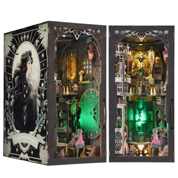Magical Girl DIY Dollhouse Book Nook Kit - Enchanting 3D Model