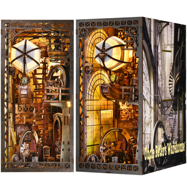DIY Wooden Book Nook Kit - The Creation Room with Balloon Shi