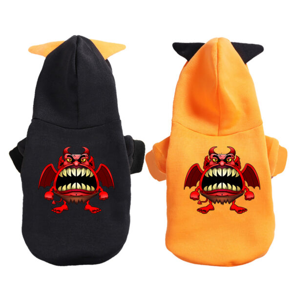 Adorable Cartoon Print Pet Sports Hoodie - Perfect for Halloween Fun