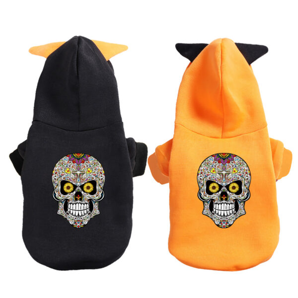 Cute Cartoon Print Pet Hoodie - Adorable Halloween Costume for Pets