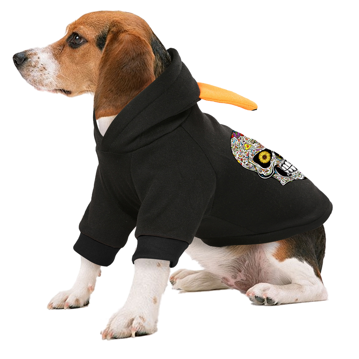 Cute Cartoon Print Pet Hoodie - Adorable Halloween Costume for Pets - Image 3