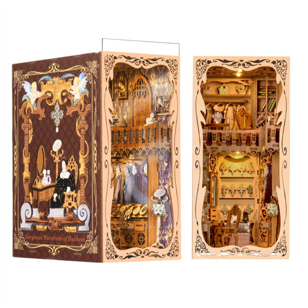Magical Dollhouse Book Nook Kit - DIY Wooden Miniature Model