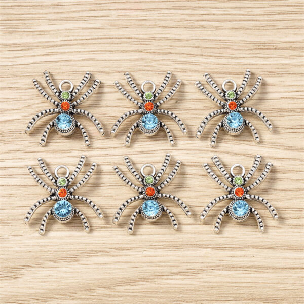 10pcs 0.86in Spider Charms for Jewelry Making DIY Crafts
