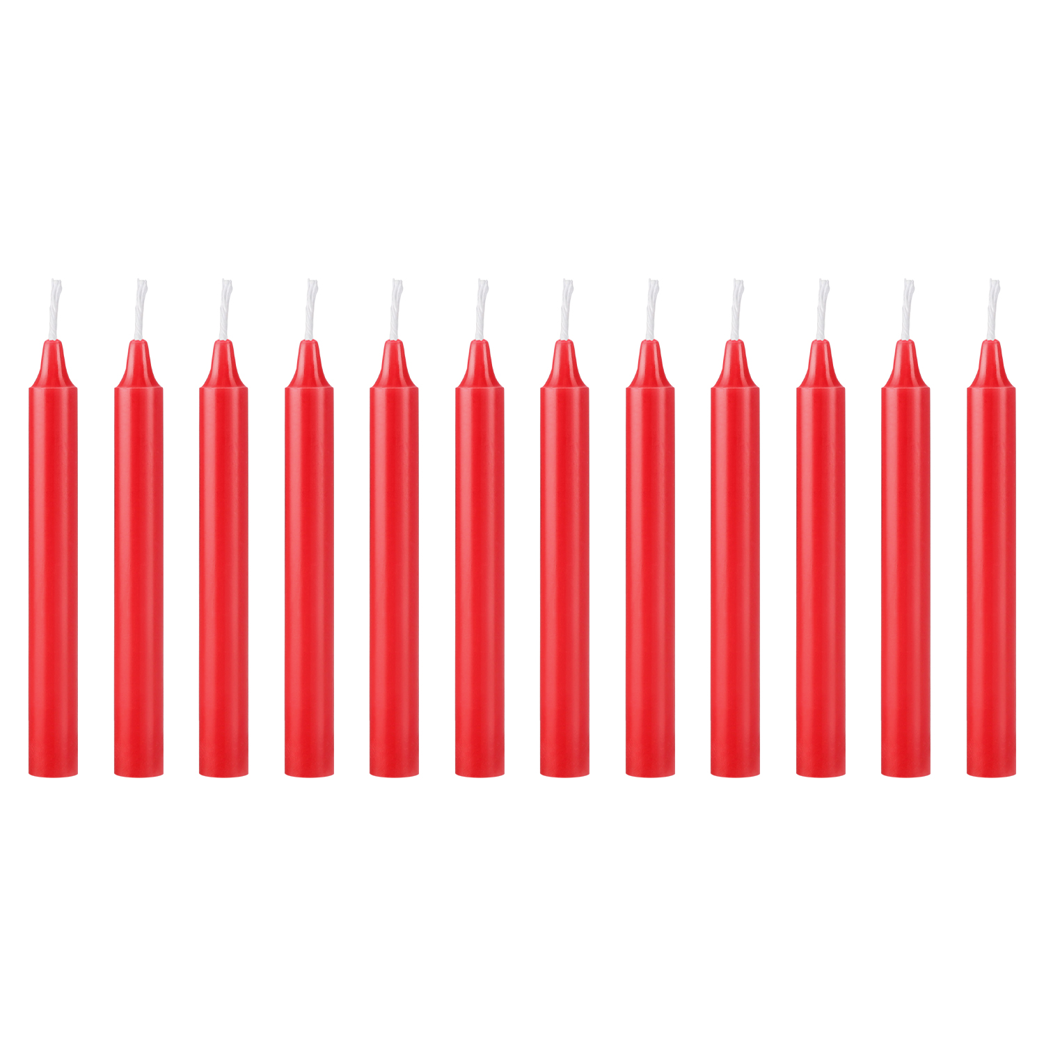 12 Pcs Red Taper Candles - Image 3