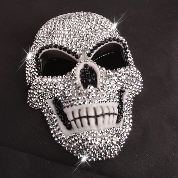 Shiny Skull Rhinestone Masquerade Mask for Halloween & Cosplay