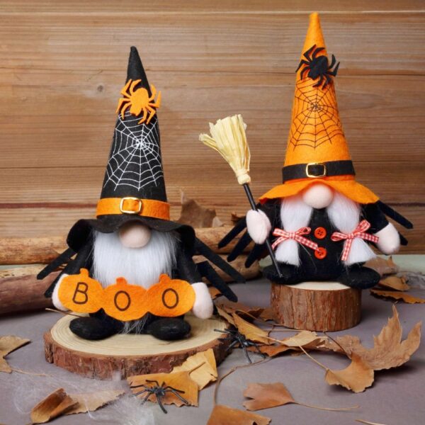 Halloween Faceless Plush Doll Spider Gnome Decoration